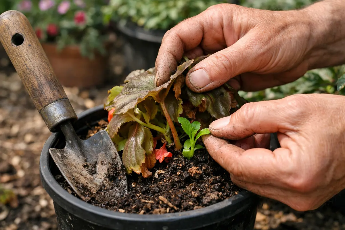 why are my begonias drooping after check begonias for new growth weekly