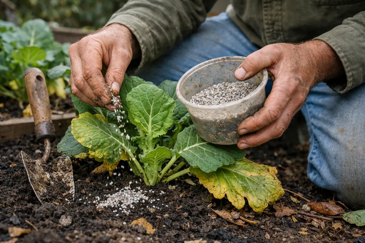 why are my collard green leaves fertilize collard greens to aid recovery