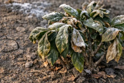 why are my gardenia leaves showing stress from sun and dry soil
