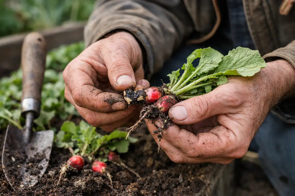 why are my radish roots stunted inspect radish roots for frost damage