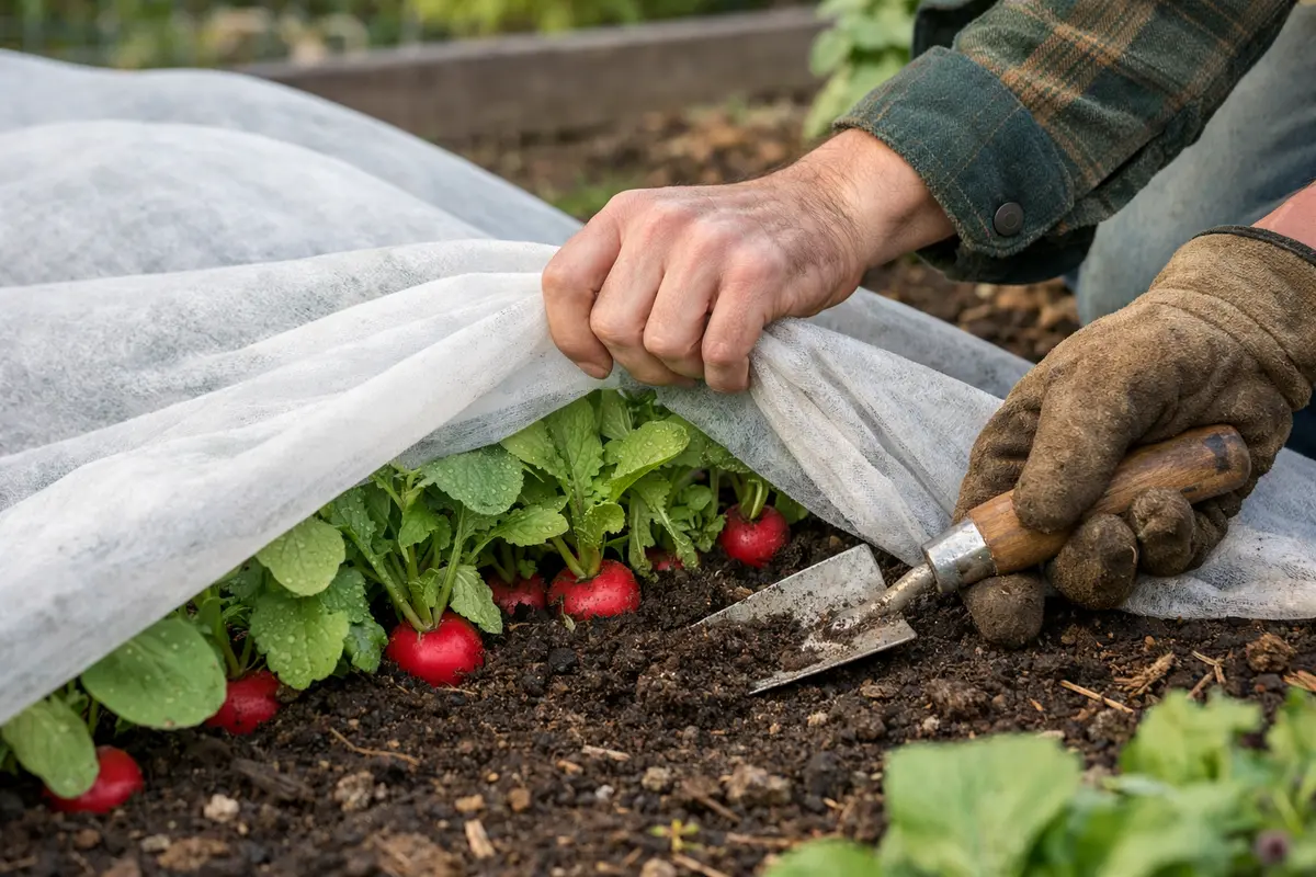 why are my radish roots stunted protect radishes from cold nights ahead