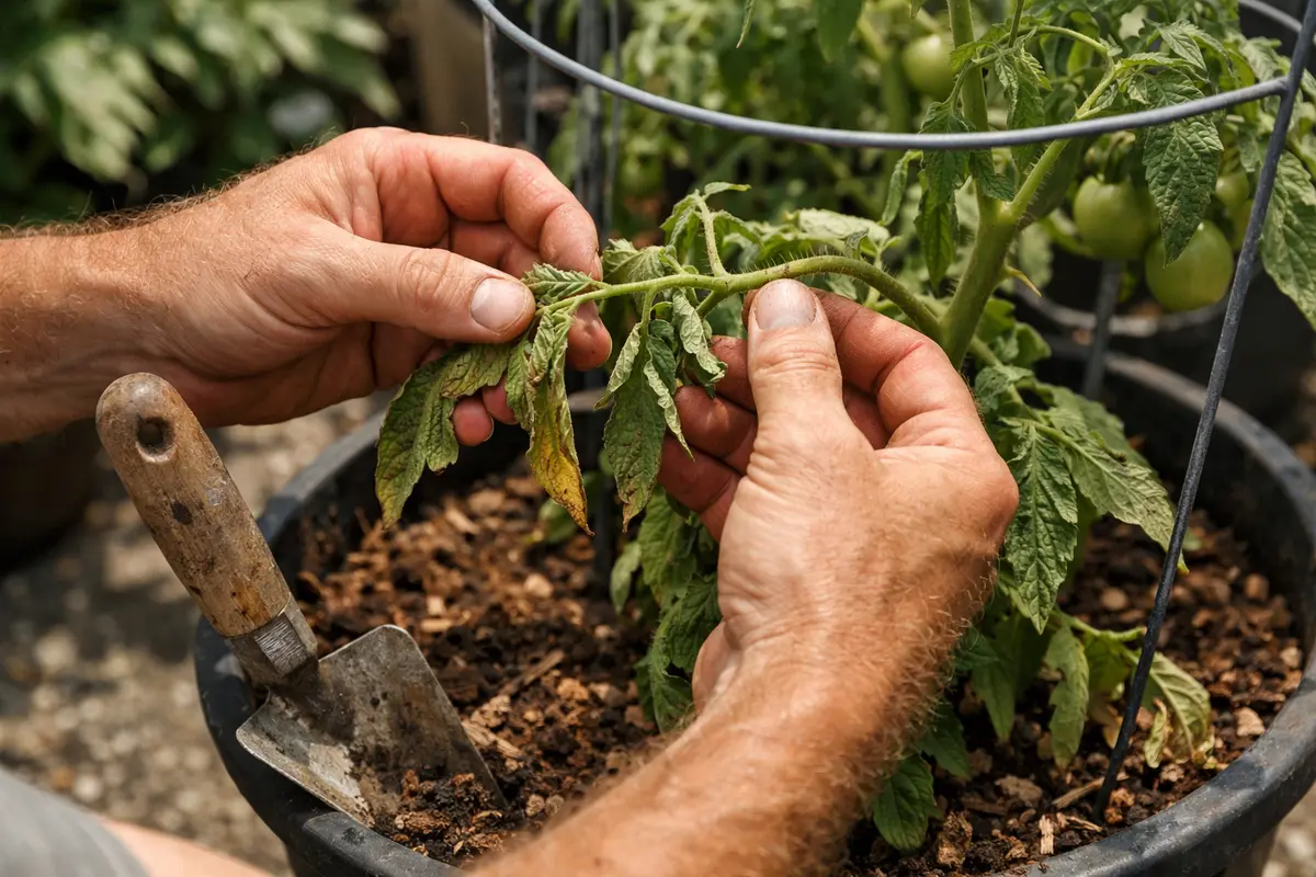 why are my tomatoes check leaves for signs of stress after care
