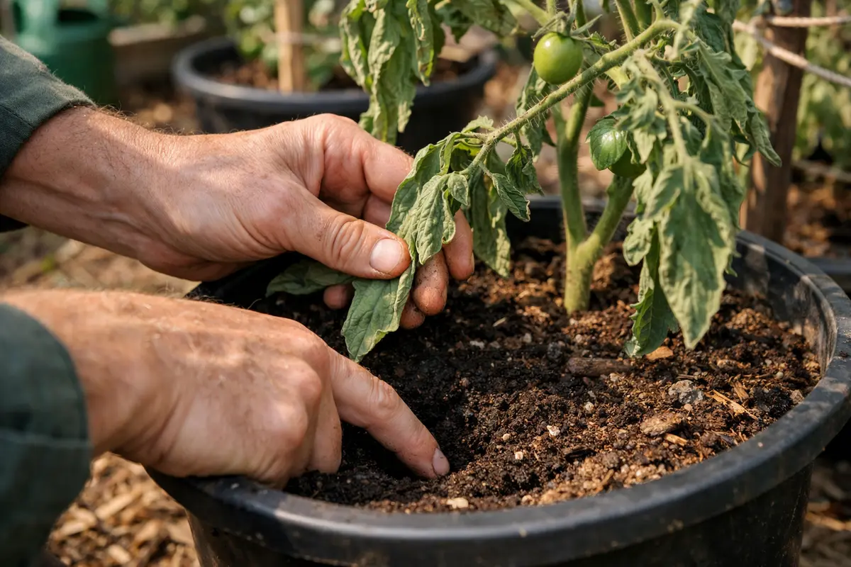 why are my tomatoes wilting during test pot moisture levels for wilting