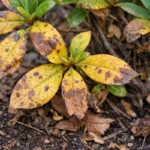 why do my azalea leaves with visible browning or spots on leaves