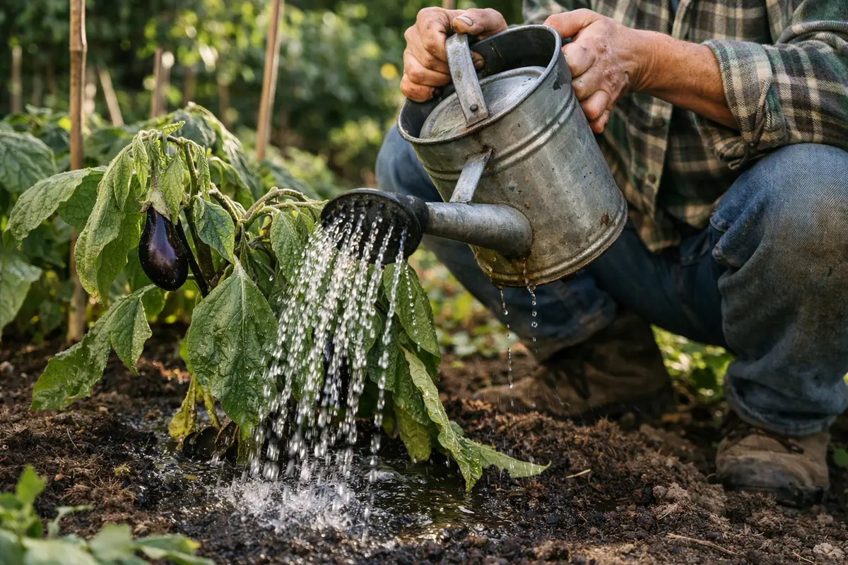 why do my eggplants droop after water thoroughly to revive drooping eggplants