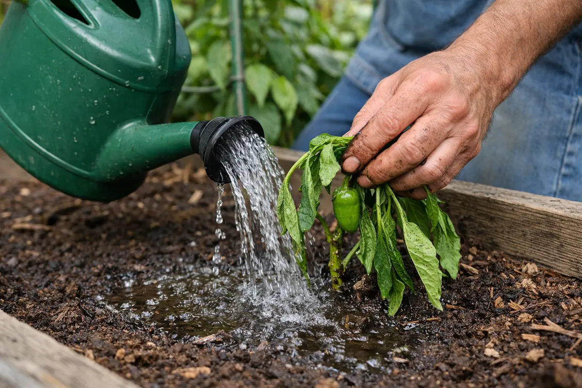 why do my pepper plants droop rehydrate pepper plants to aid recovery