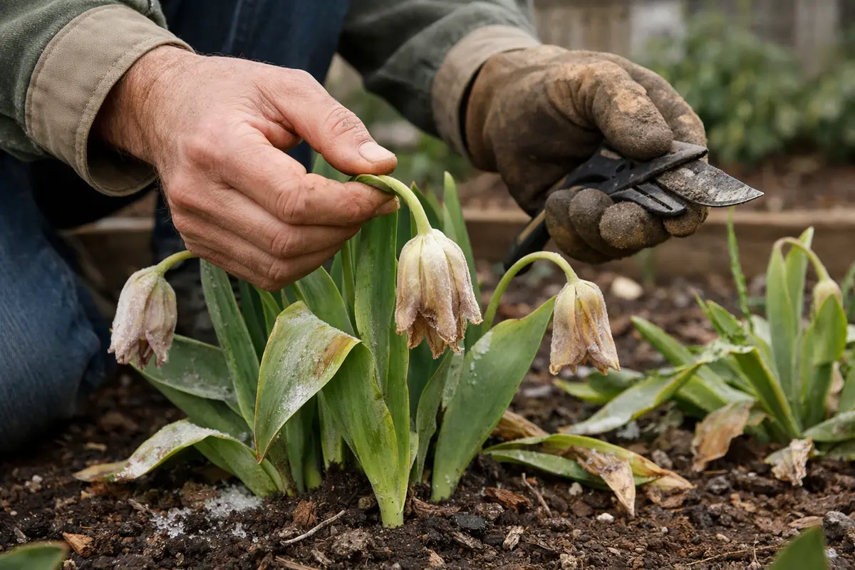 why do my tulips droop after inspect drooping tulips after frost damage