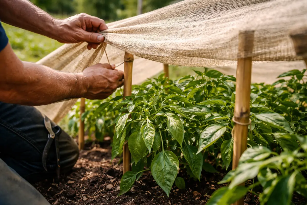 fixing curled leaves on pepper plants shade pepper plants during extreme heatwaves