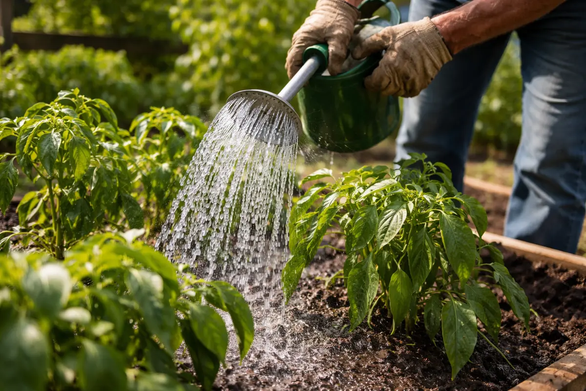 fixing curled leaves on pepper water pepper plants immediately to cool down