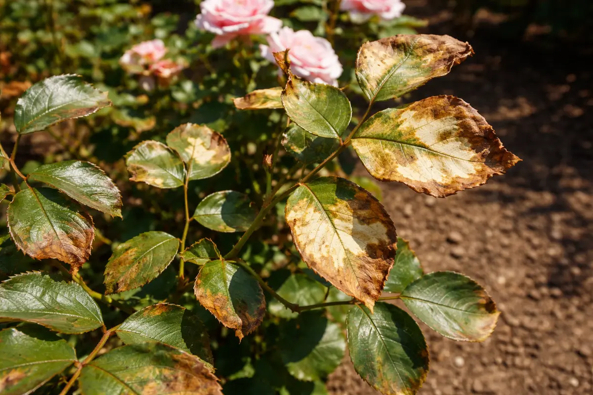 fixing leaf spots on my with scorched leaf edges in harsh sun