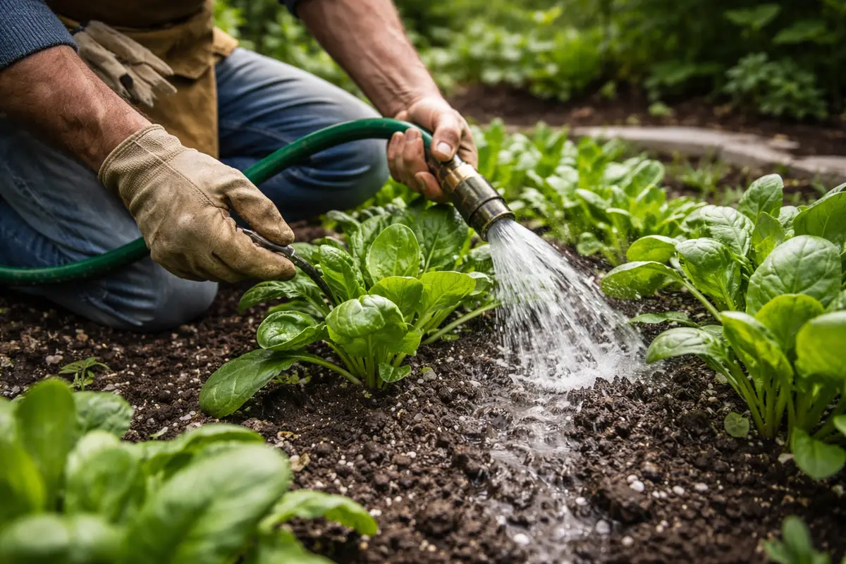 fixing stunted growth in spinach after over-fertilization shield spinach from over-fertilization risks