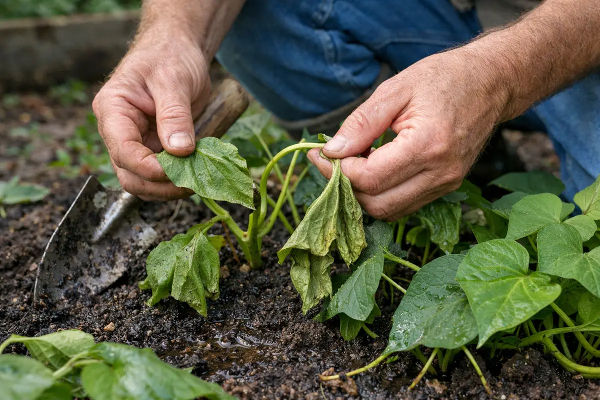fixing wilting sweet potatoes after heavy assess sweet potato leaves for wilting