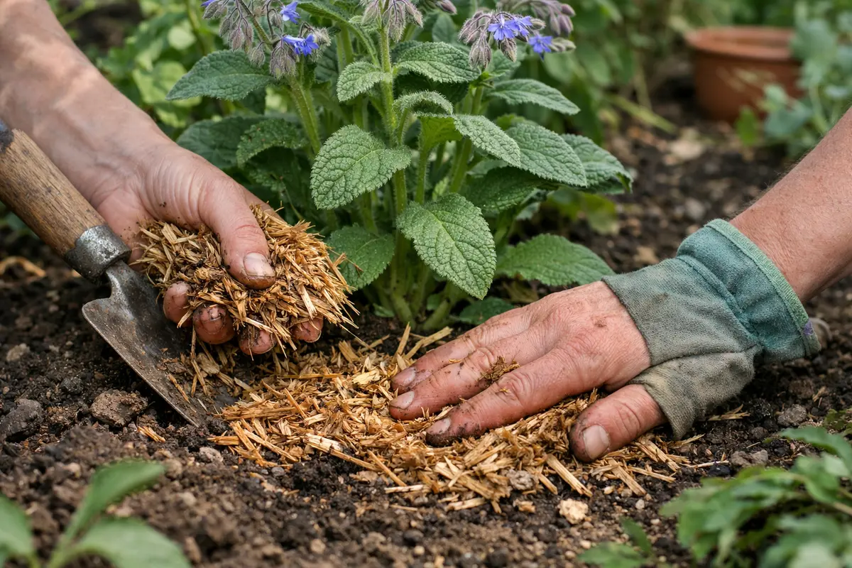 how to control pests on borage mulch around borage to discourage pests