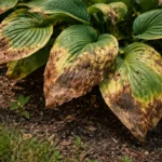 how to fix brown patches with visible browning or spots on leaves