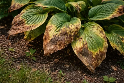 how to fix brown patches with visible browning or spots on leaves