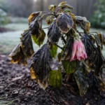 how to fix browning leaves on with cold-damaged leaves in the garden