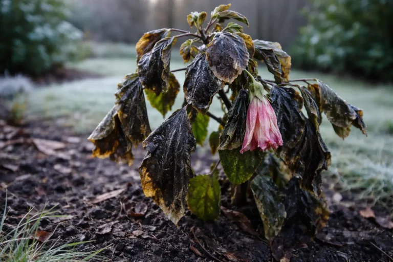 how to fix browning leaves on with cold-damaged leaves in the garden