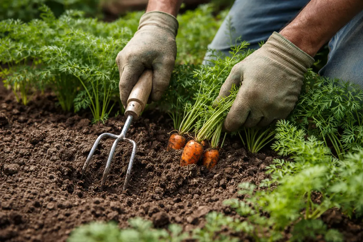 how to fix compacted soil around carrots loosen compacted soil around carrots