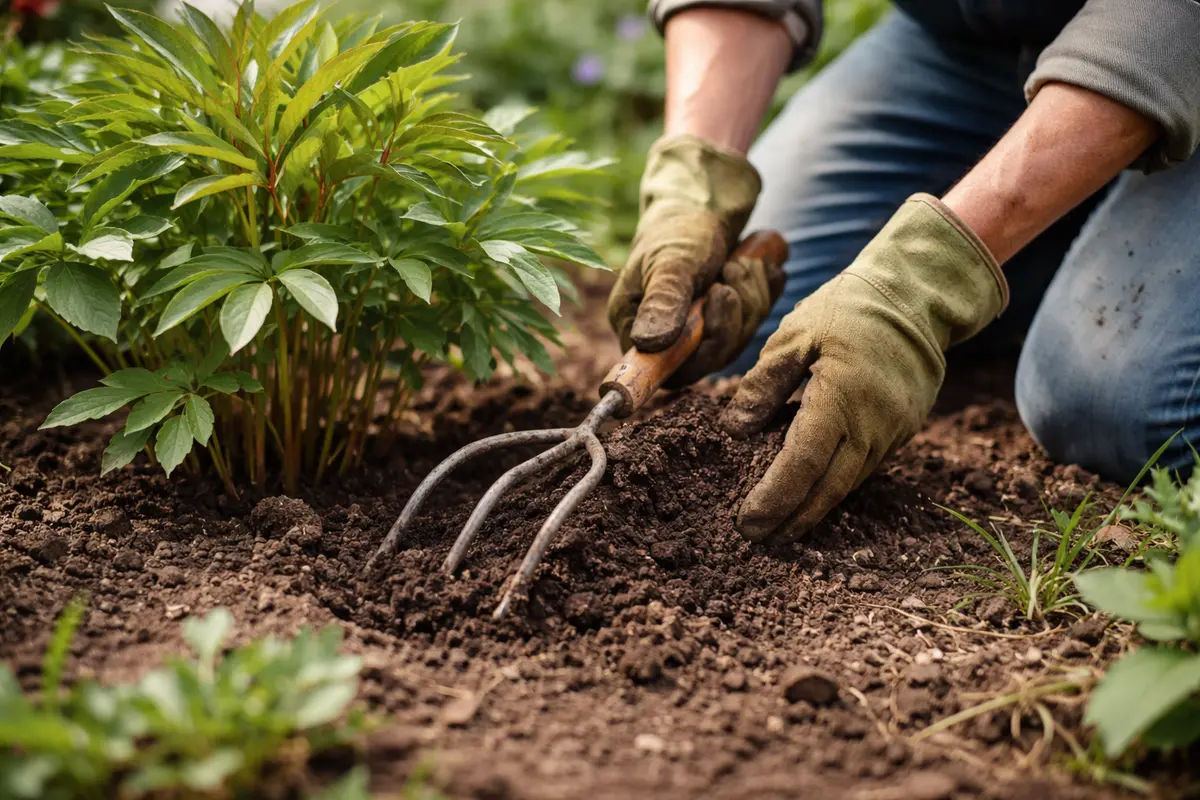 how to fix compacted soil around encourage drainage to prevent future compaction