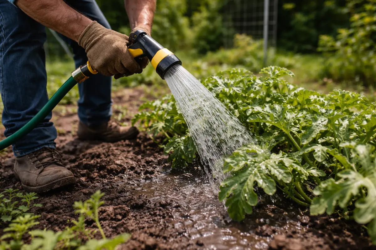 how to fix curling leaves on watermelon water watermelon plants deeply immediately