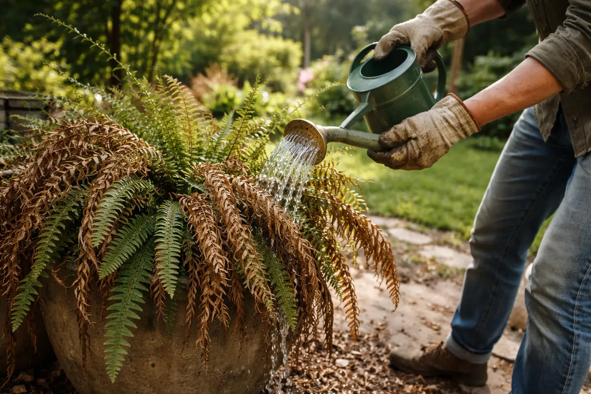 how to fix drooping ferns after high rehydrate ferns for optimal recovery