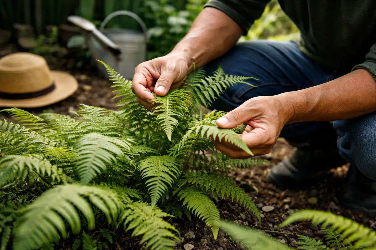 how to fix drooping ferns during check leaves for signs of improvement