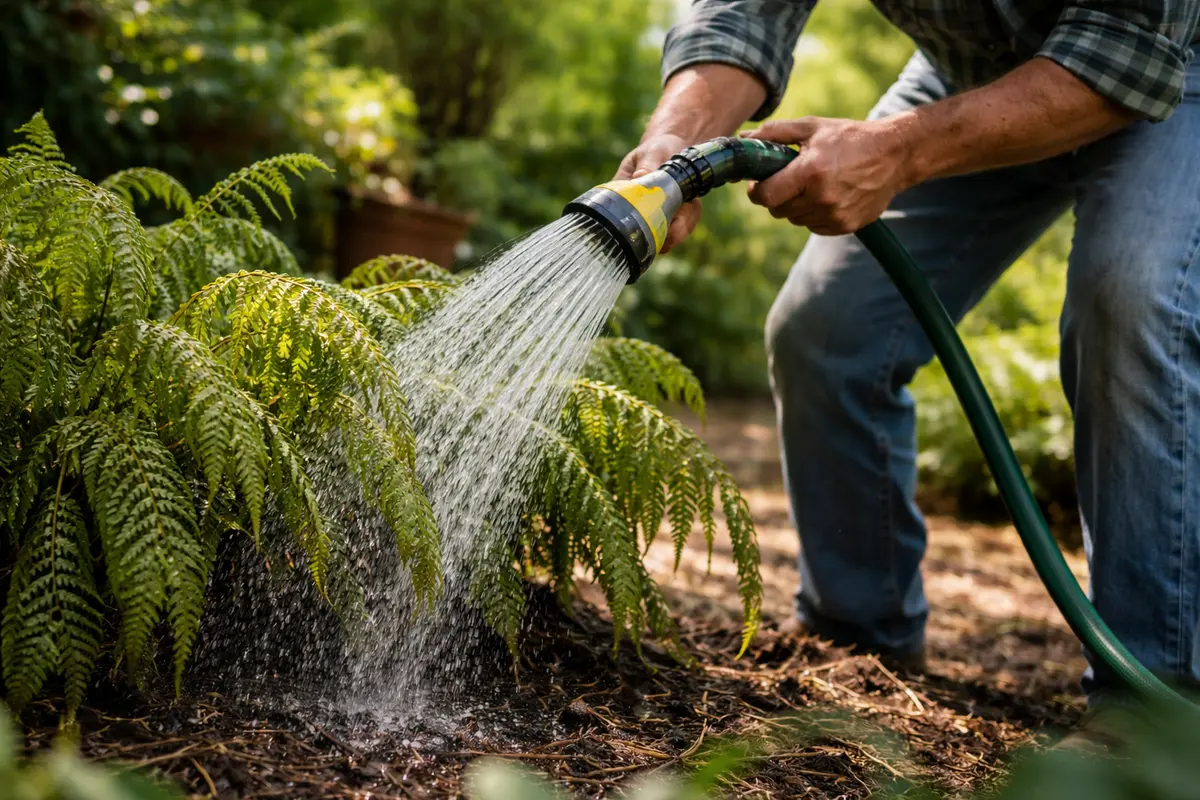 how to fix drooping ferns during a heatwave water drooping ferns immediately