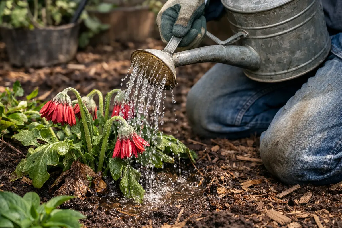 how to fix drooping gerbera daisies water gerbera daisies to aid recovery