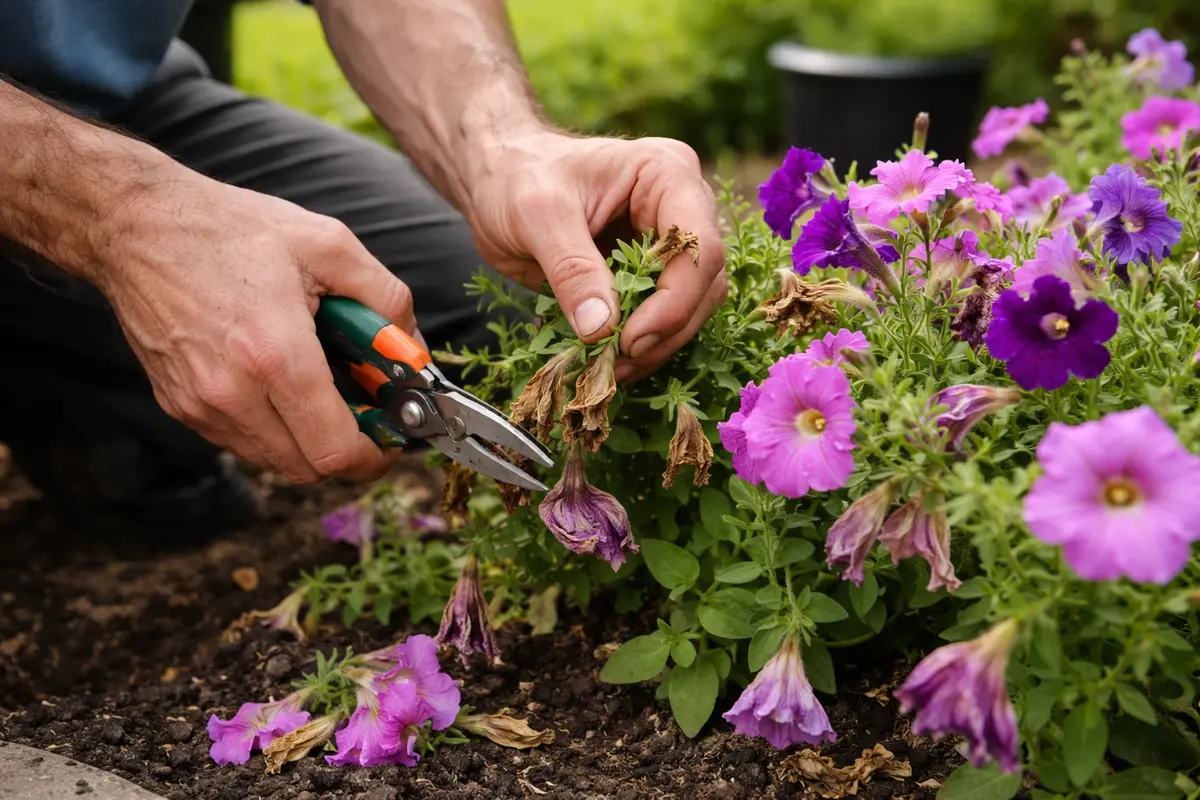 how to fix drooping petunias after revive your petunias with immediate pruning