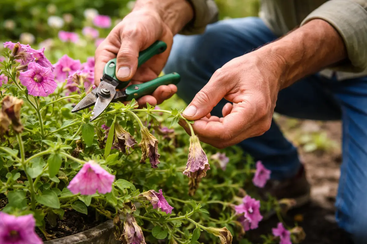 how to fix drooping petunias after overwatering trim wilting petunia stems immediately