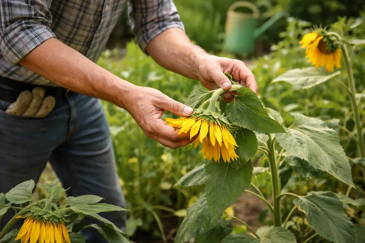 how to fix drooping sunflowers inspect sunflowers for signs of recovery weekly