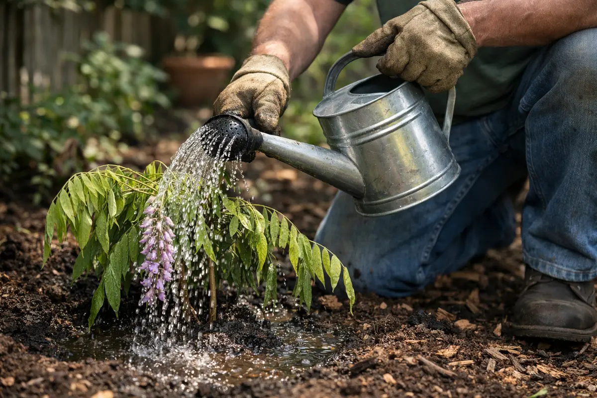 how to fix drooping wisteria water wisteria to aid recovery from shock