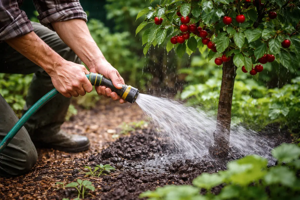 how to fix fruit cracking on water cherry trees strategically during rain