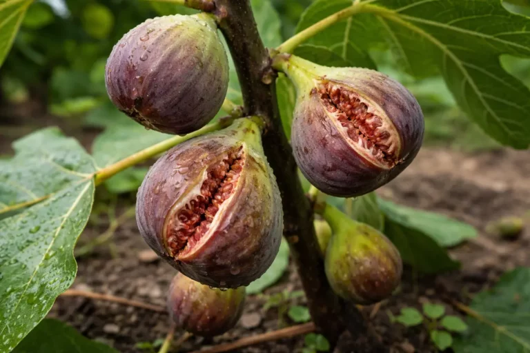 how to fix fruit splitting with damaged fruit visible on the plant