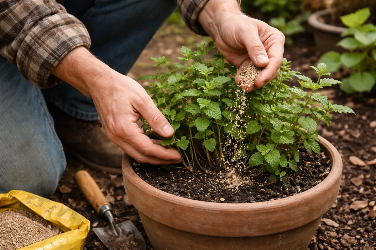 how to fix leggy growth fertilize mint to aid recovery this winter