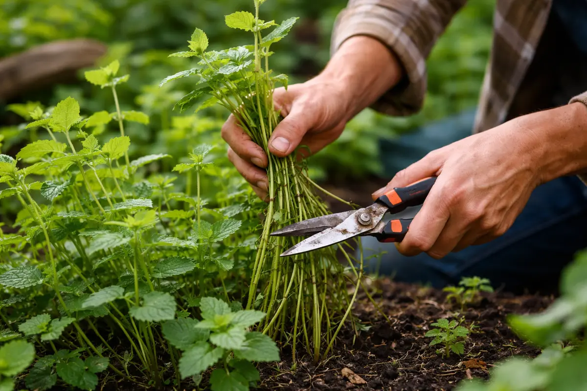 how to fix leggy growth trim leggy mint stems to encourage growth