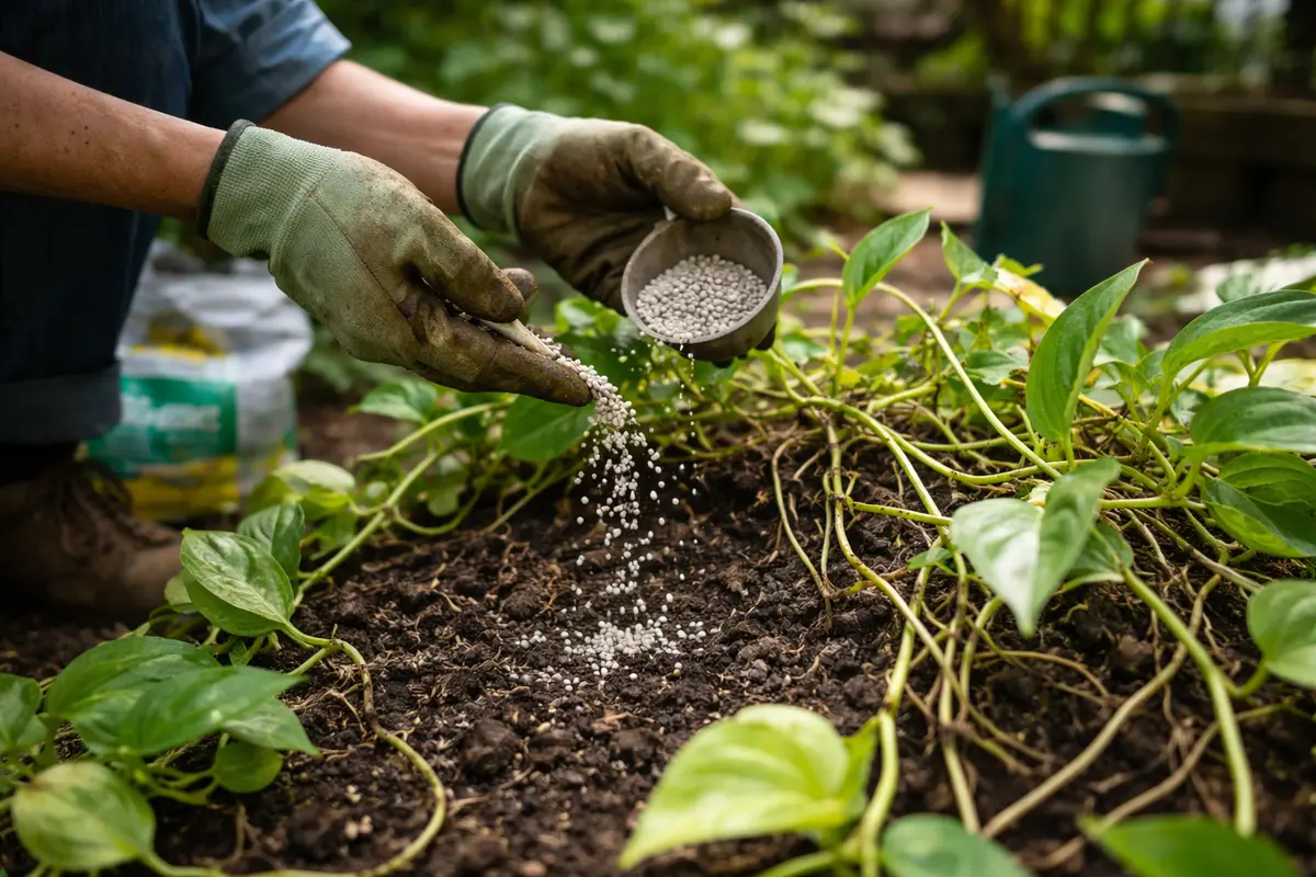 how to fix leggy growth in fertilize vines to promote healthy recovery