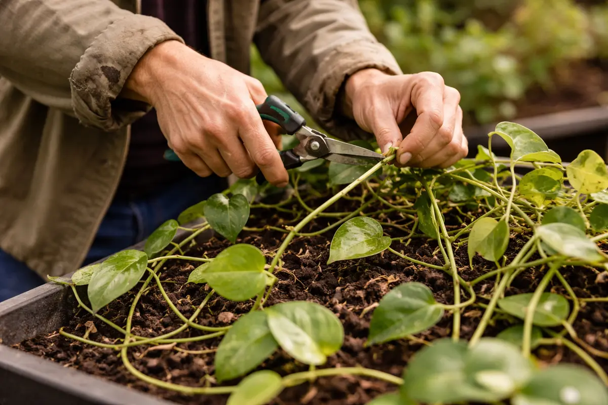 how to fix leggy growth in trim leggy vines to encourage growth