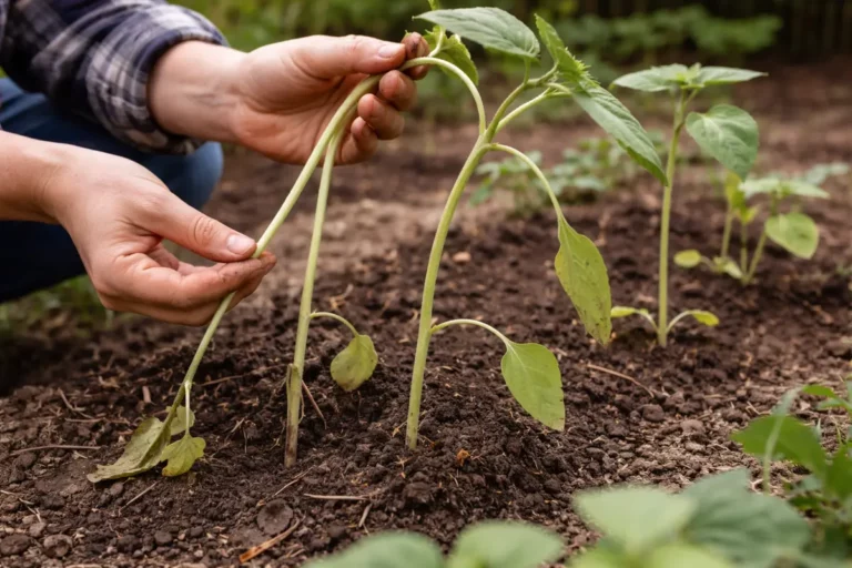 how to fix leggy growth in with damaged foliage in outdoor soil