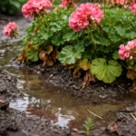 how to fix poor drainage around with wet soil around the base