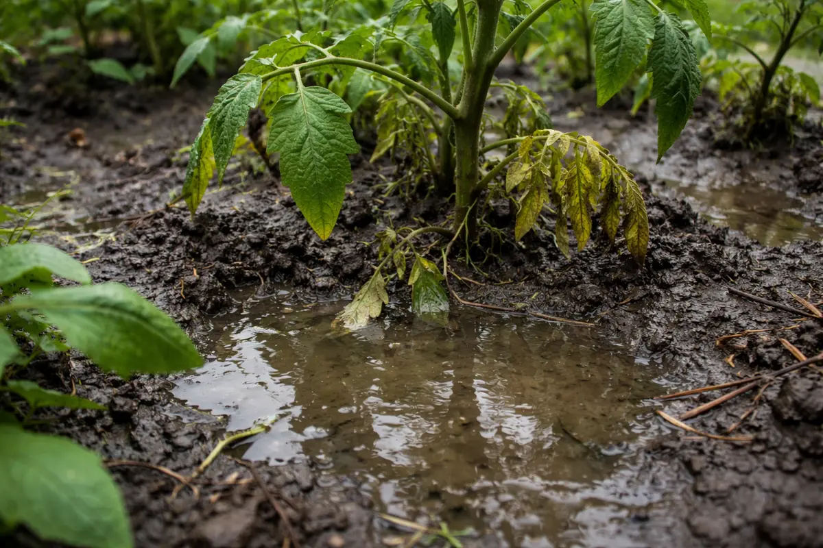 how to fix poor drainage in with wet soil around the base