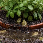 how to fix poor drainage in with wet soil around the base