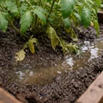 how to fix poor drainage in with wet soil around the base
