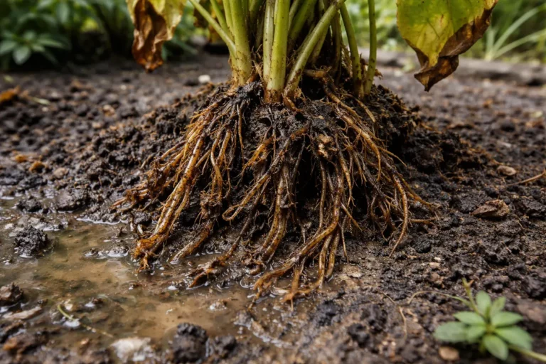 how to fix root rot in with unhealthy roots showing in soil