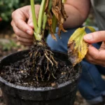 how to fix root rot in with damaged foliage in outdoor soil