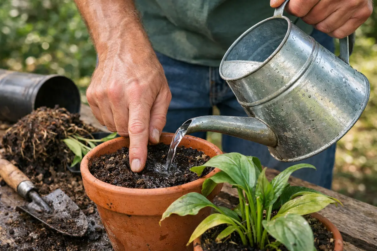 how to fix root rot in water only when soil is dry
