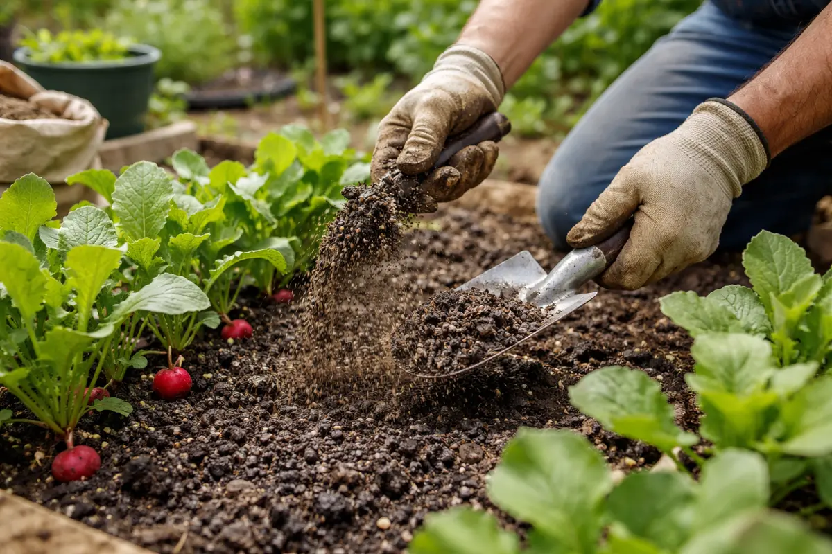 how to fix soggy soil around amend soil for healthy radish growth