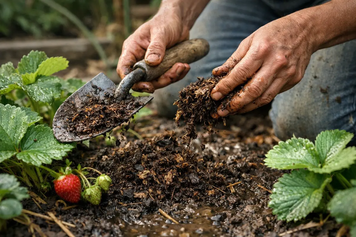 how to fix soggy soil around add organic matter for soil recovery
