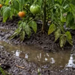 how to fix soggy soil around with wet soil around the base