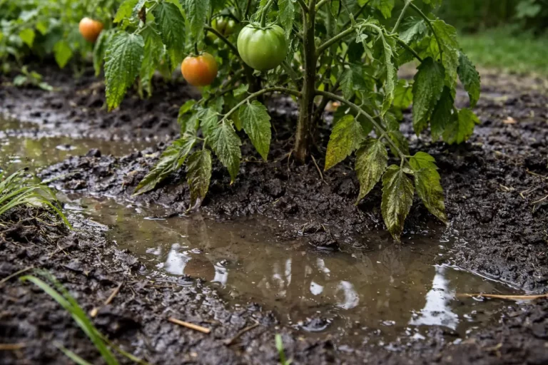 how to fix soggy soil around with wet soil around the base
